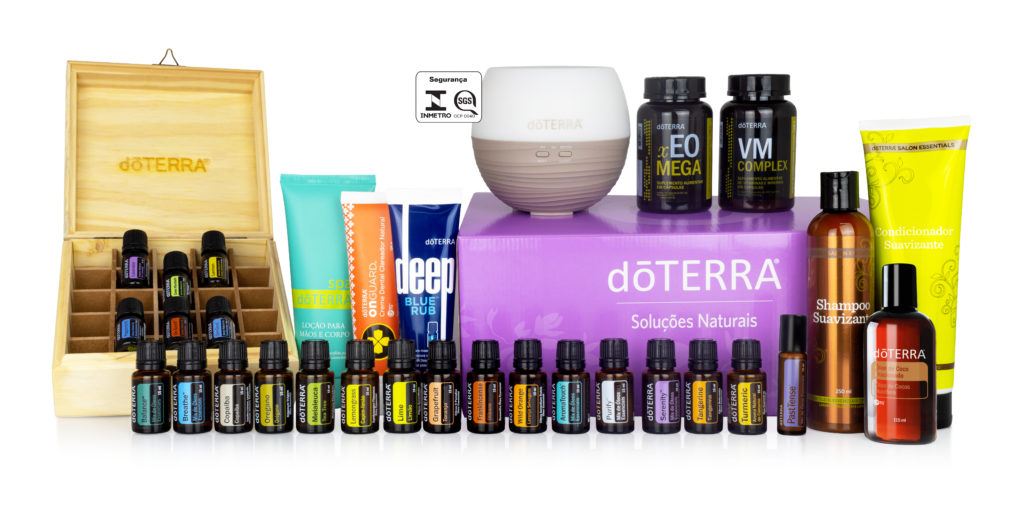 linha completa dos óleos essenciais doterra